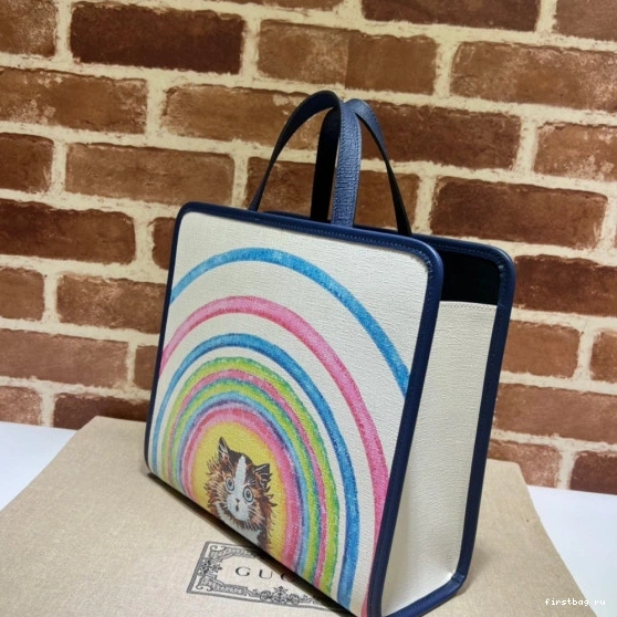 First bag ru tote bag star strawberry GUCCI Children's 0823